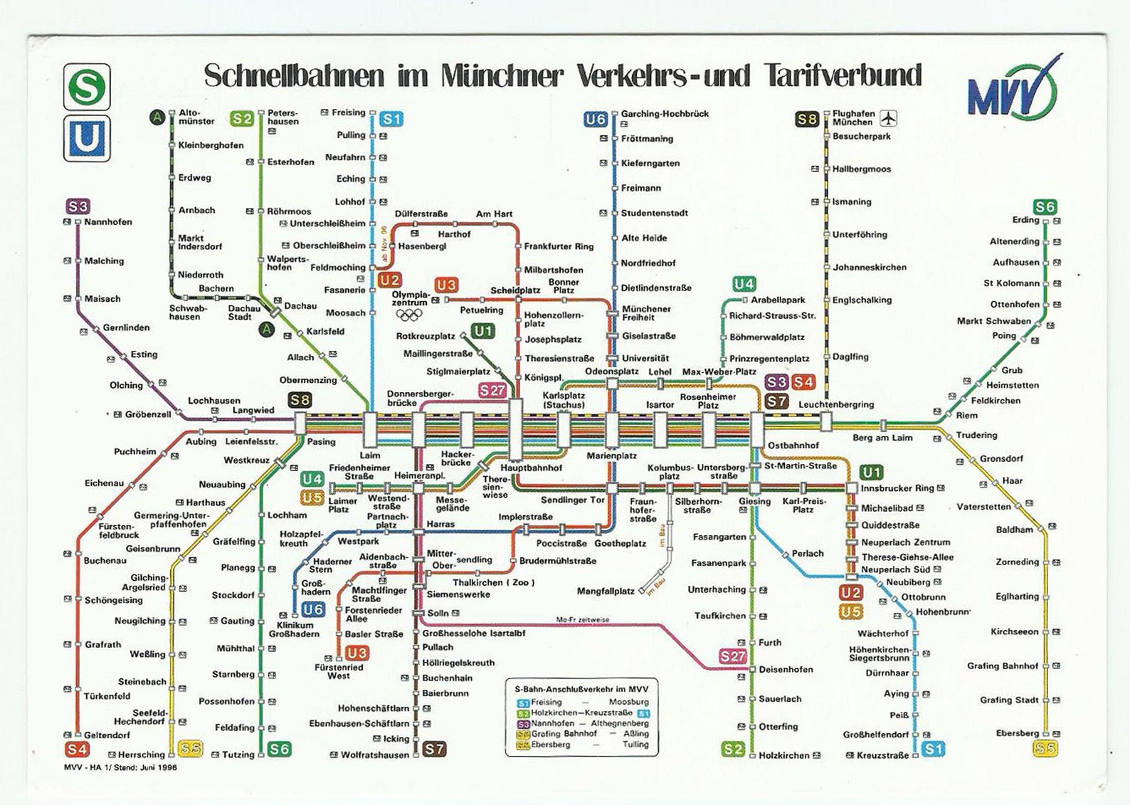 Munich Public Transport Map Vintage Postcard MVV Network - Etsy Finland Munich Public Transport Map Vintage Postcard MVV Network - Etsy Finland