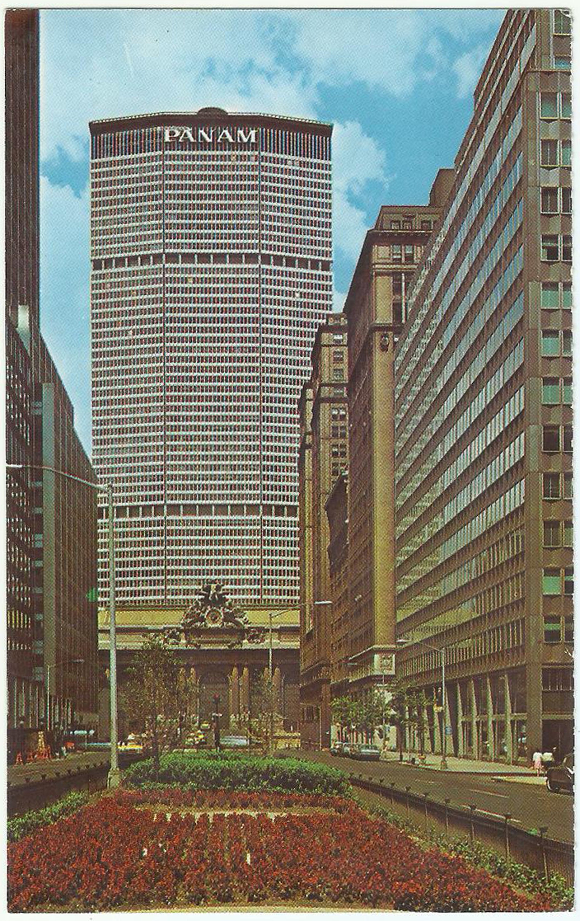 Pan Am Building Vintage Postcard New York City Worlds