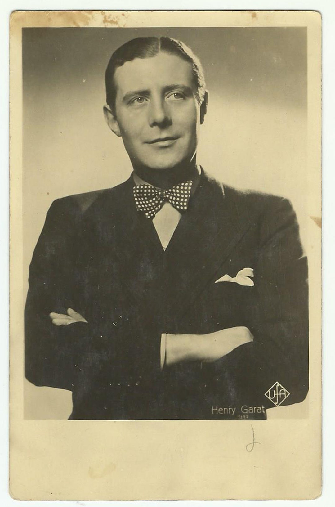 Henri Garat, Vintage Postkarte, französischer Schauspieler, 1930er