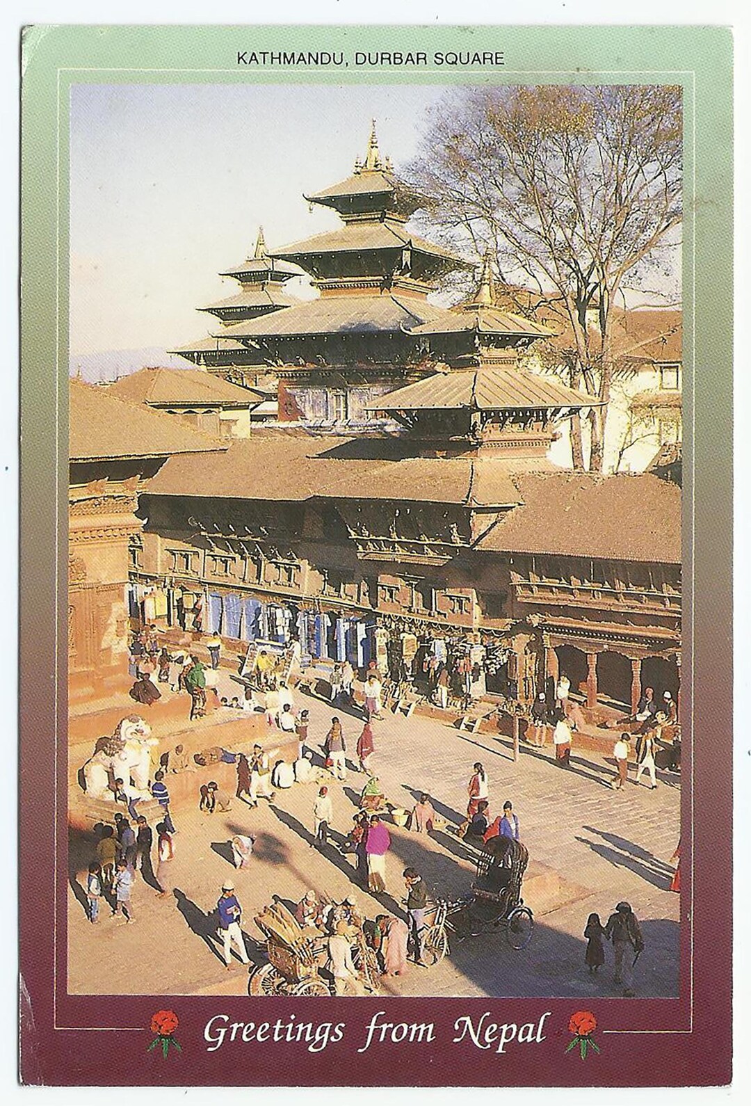 Kathmandu Nepal, Vintage Postcard, Durbar Square, 1995 - Etsy
