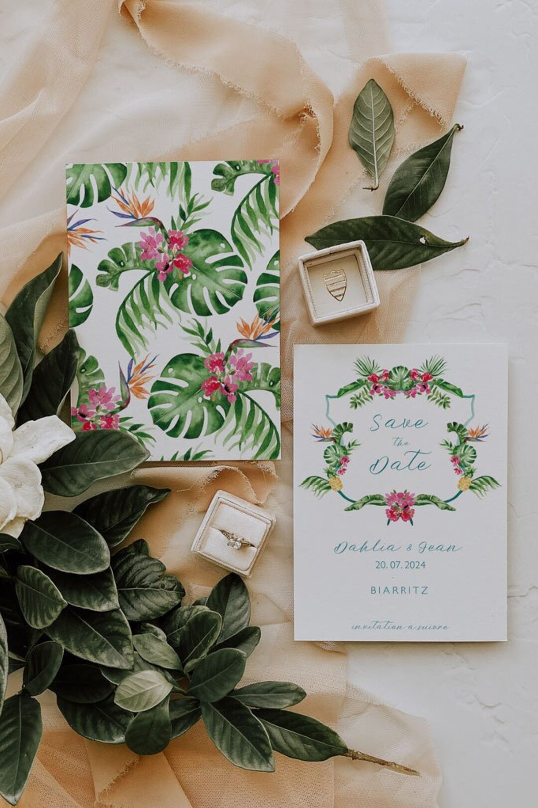 Save the Date Tropical Wedding, Save the Date Printable, Save the Date ...