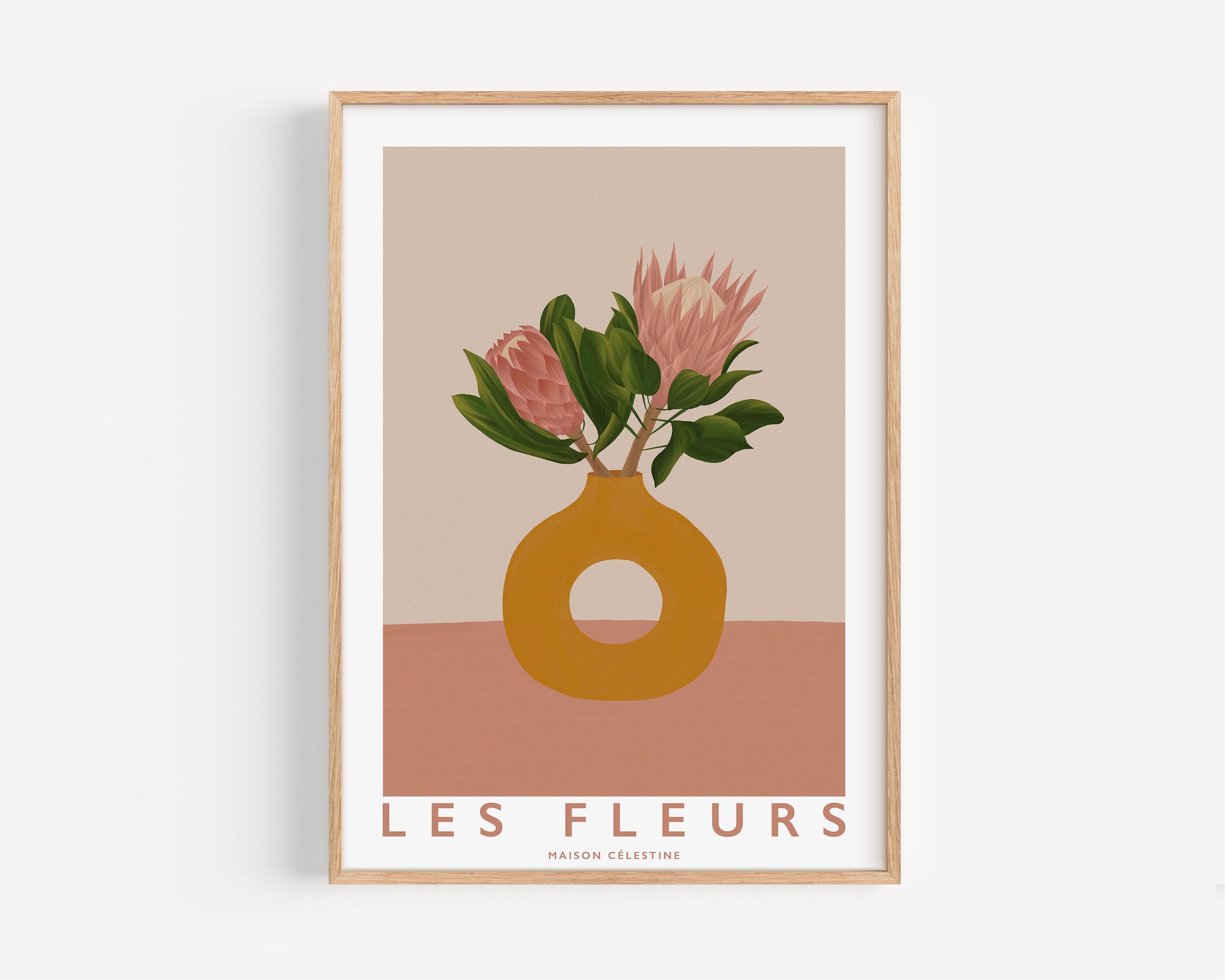 Affiche Les Fleurs 2, Poster Botanique, Affiche Fleurs, Illustration Art Floral, Décoration Maison, 