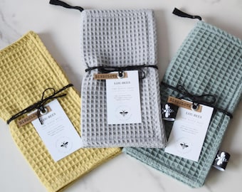 Extra -Strong Organic waffle Dishcloth-4-Ply Power.