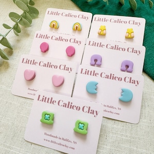 Feelin Lucky Polymer Clay Stud Earrings | St. Patrick’s Day Clay Earrings | Spring Clay Earrings | Cute Clay Earrings | Clay Earrings Canada