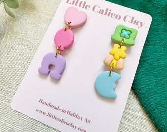 Feelin’ Lucky Polymer Clay Dangle Earrings | St. Patrick’s Day Clay Earrings | Spring Clay Earrings | Clay Earrings Canada