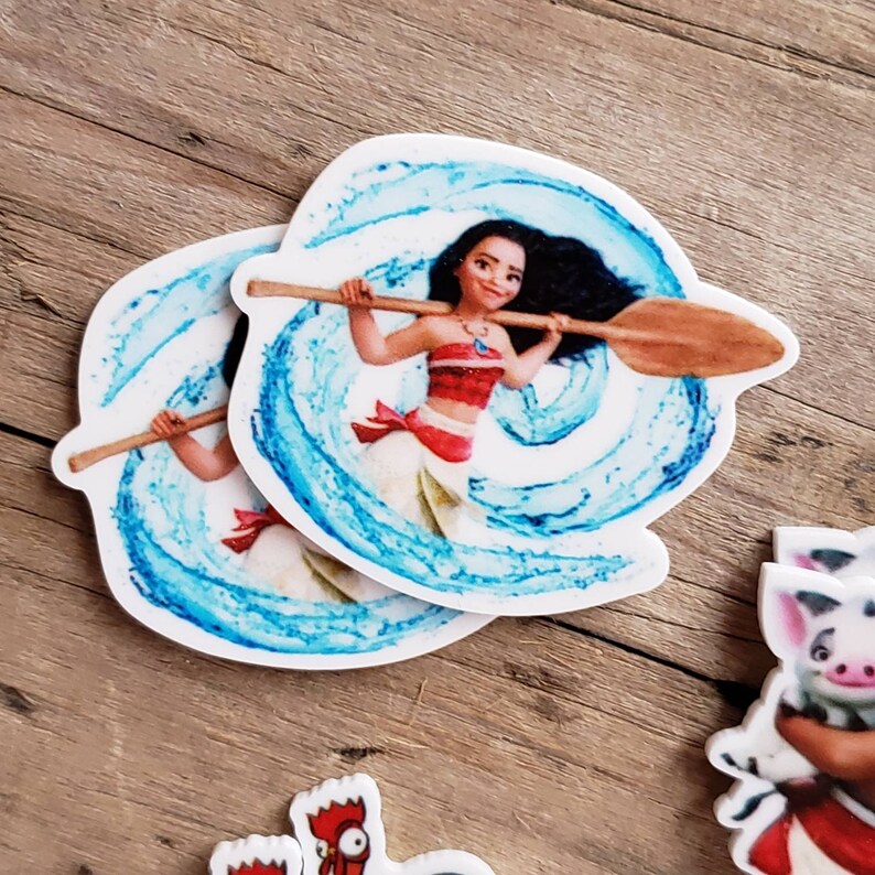 Minnie Ears Resin Flatback Bow Supply Supplies Character Brooches Planar Resin Embellishment Set of 2 Moana