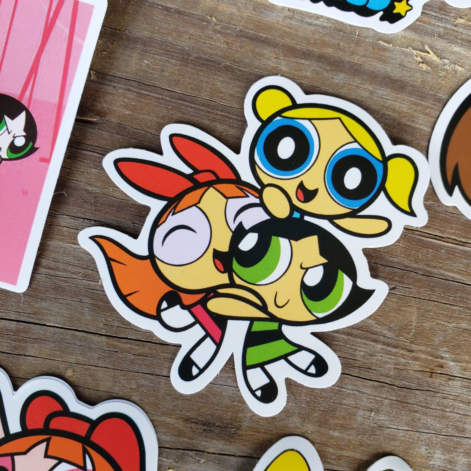50pcs Power Puff Girl Sticker Pack Blossom Bubbles Etsy