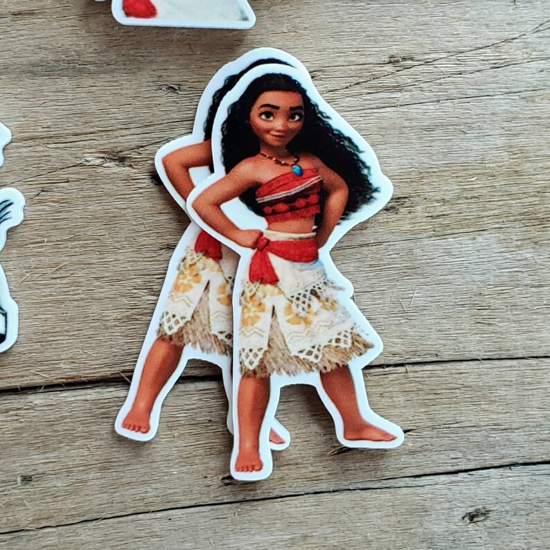 Minnie Ears Resin Flatback Bow Supply Supplies Character Brooches Planar Resin Embellishment Set of 2 Moana