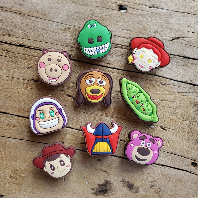 9PC Toy Story Shoe Charms Cartoon Charms Character Shoe Etsy