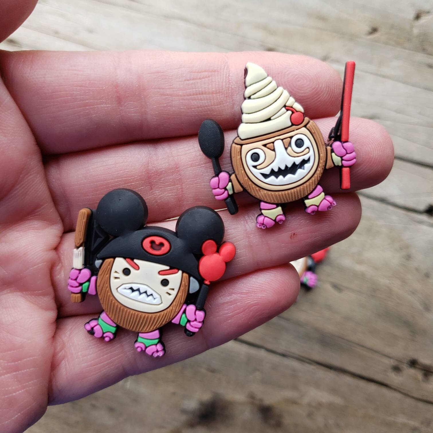 Kakamora Coconuts - Set of 2 - PVC Resin - Flatback - Not Shoe Charms…