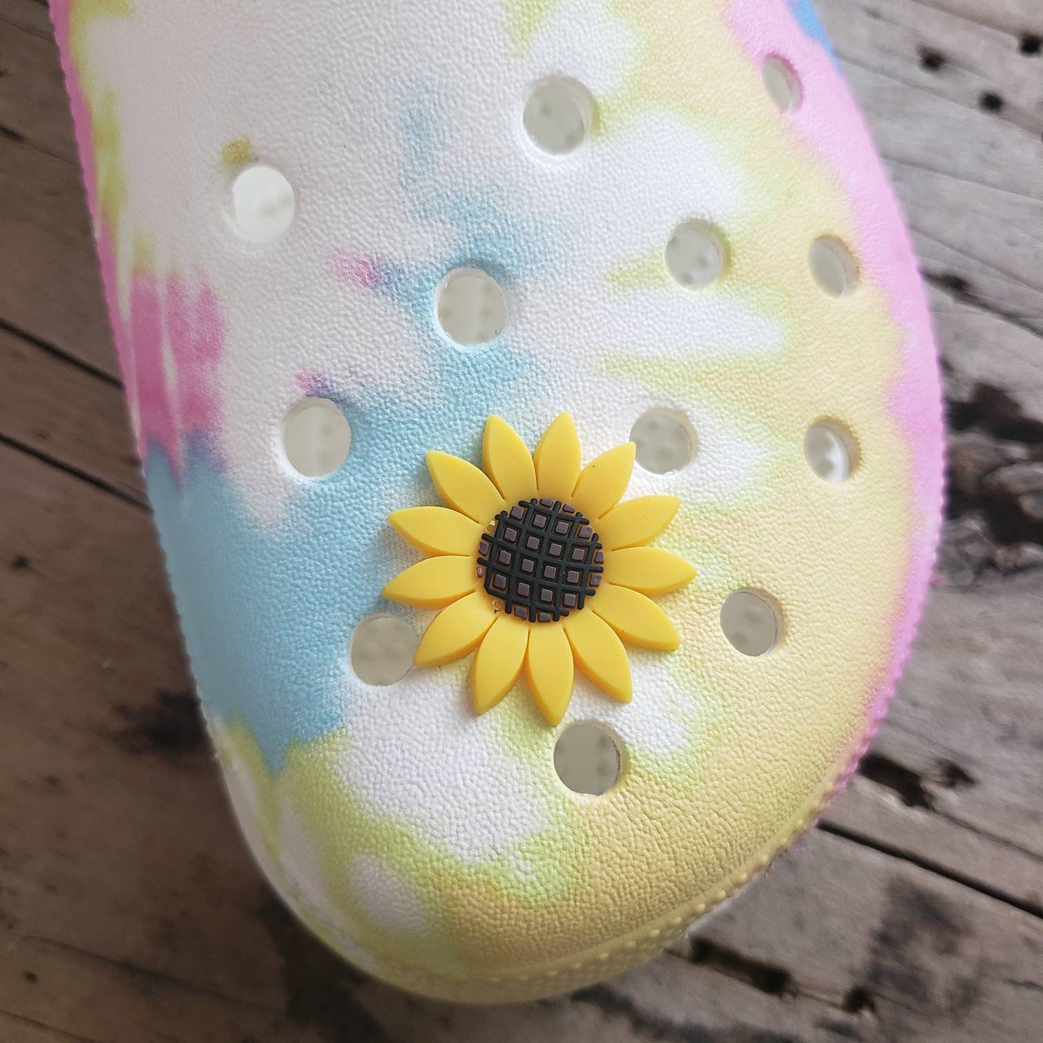 Sunflower Shoe Charms - Soft PVC - Cartoon Charms - Character Shoe Ch…