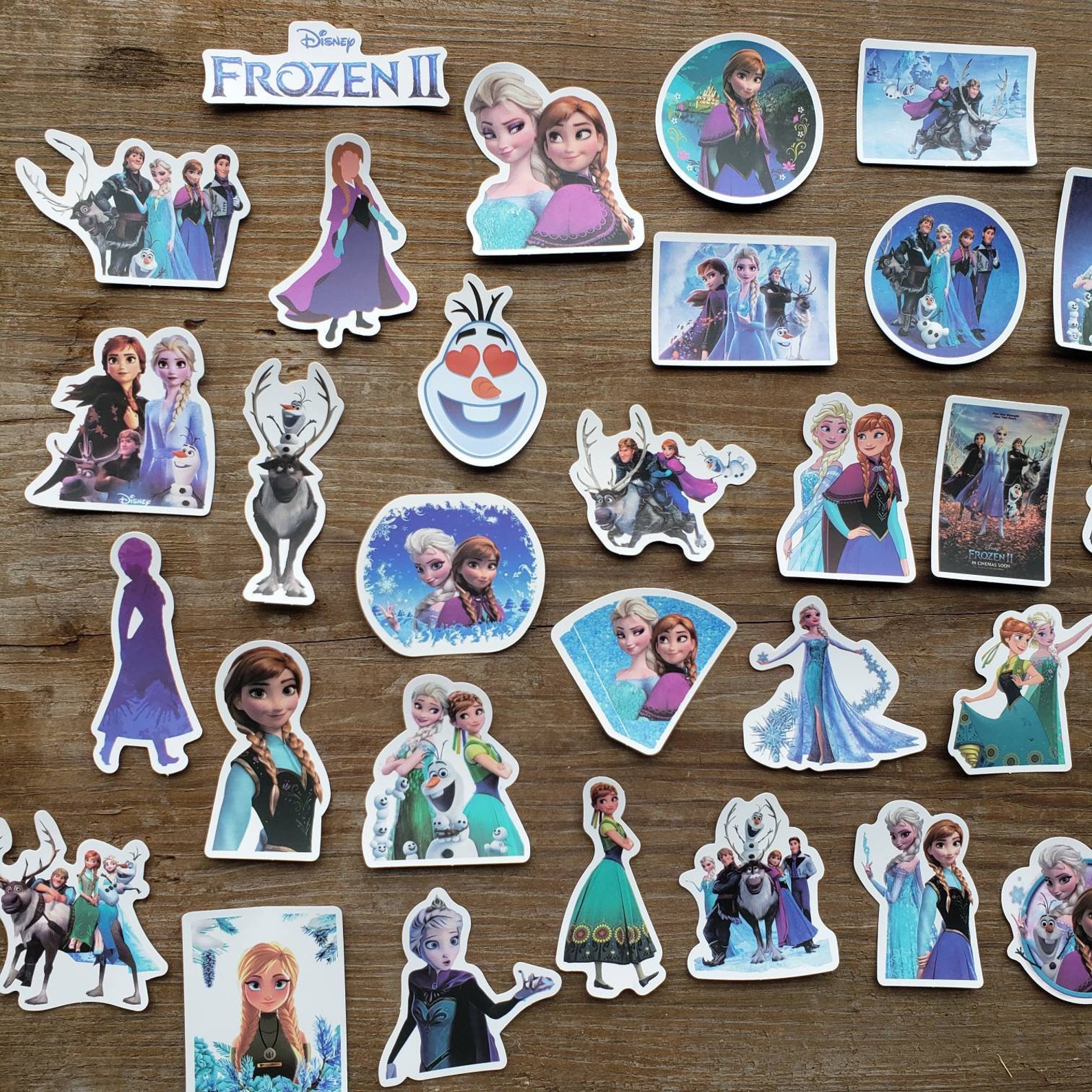 50pc Frozen Sticker Pack Elsa Stickers Vinyl Stickers Etsy
