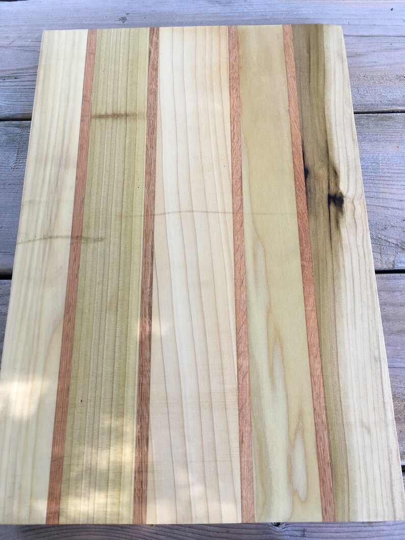 Poplar Cutting Board Wood Sturdy Poplar with Red Oak Etsy