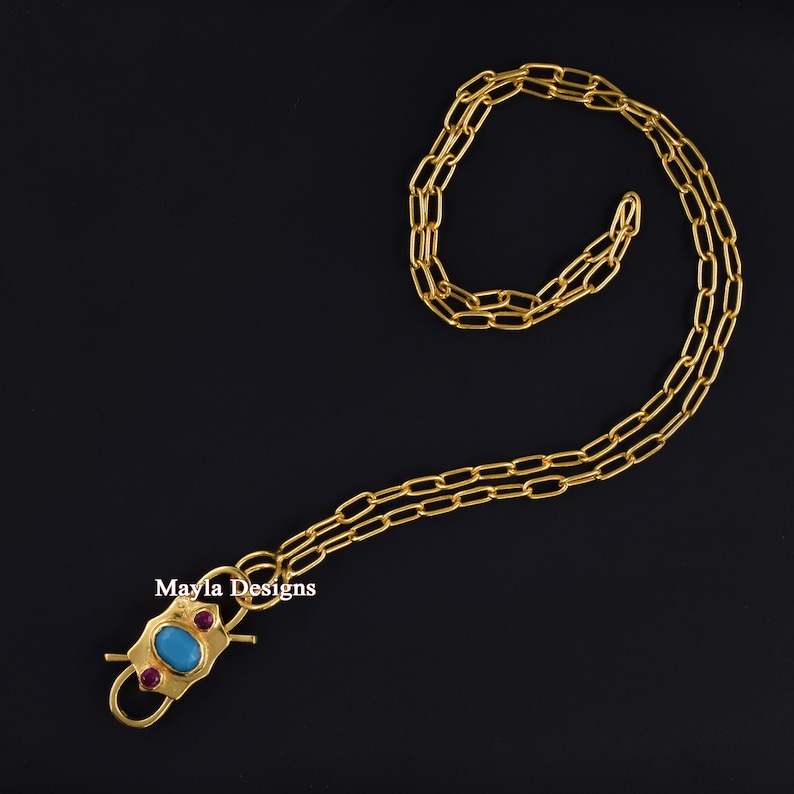 Padlock Necklace Turquoise Padlock Necklace Padlock Jewelry 14k Gold Vermeil Turquoise Padlock Silver Gold Necklace Handmade Padlock