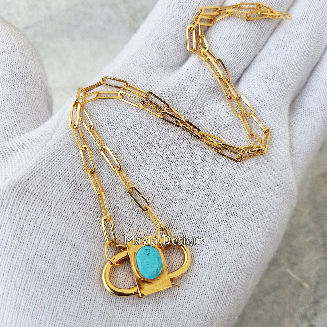14K Yellow Gold Paperclip Chain (4.0 mm)