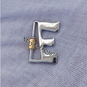 Letter E Alphabet Carabiner Lock, Carabiner Letter Lock, Custom Letter Carabiner Lock Jewelry, Carabiner Letter A to Z All Letter&#39;s