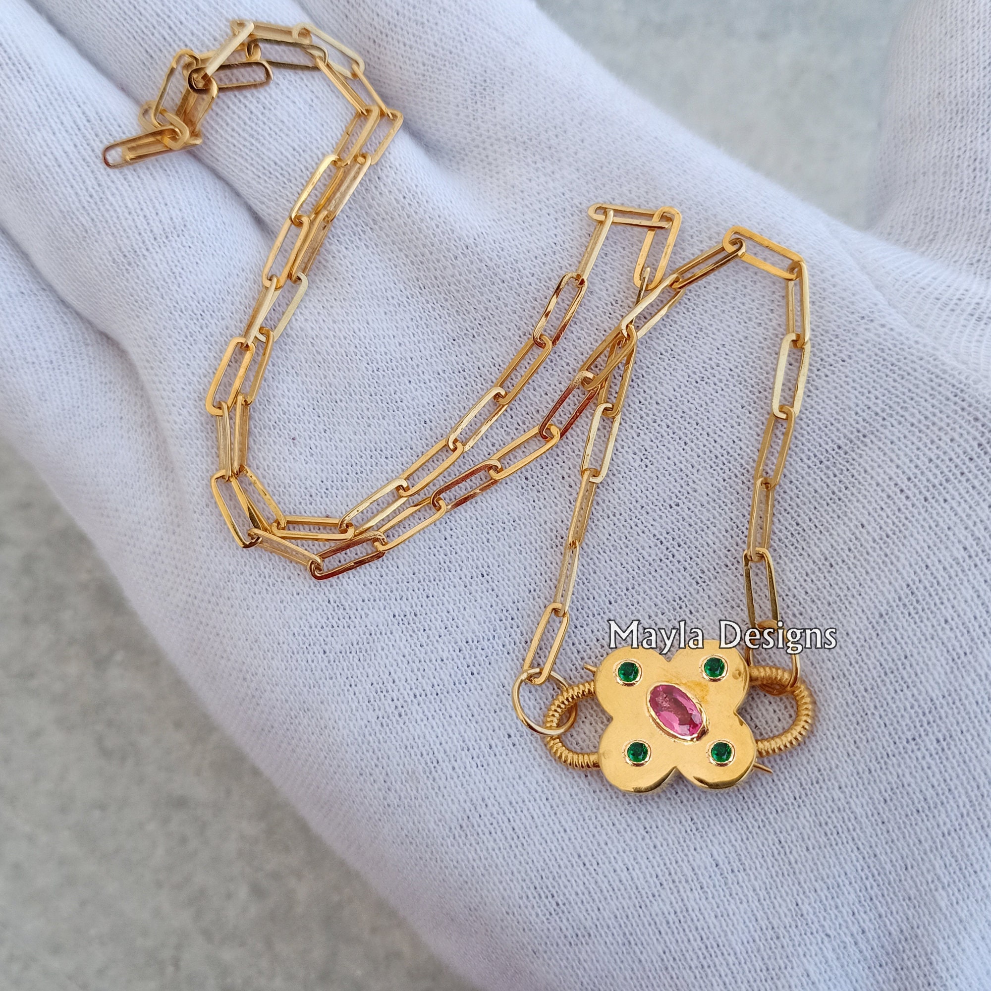 14K Yellow Gold Paperclip Chain (4.0 mm) main image 0