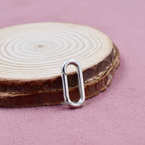 925 Starling Silver Lock, EnhancerClaps Lock, Plain Claps Lock, Push Lock, Connector Charms Enhancer Lock Jewelry