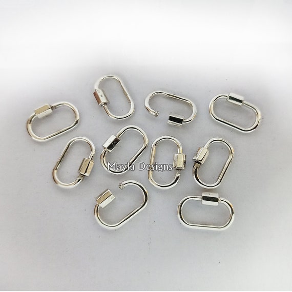 Wholesale Charms - Vermeil Gold or Sterling Silver Carabiner