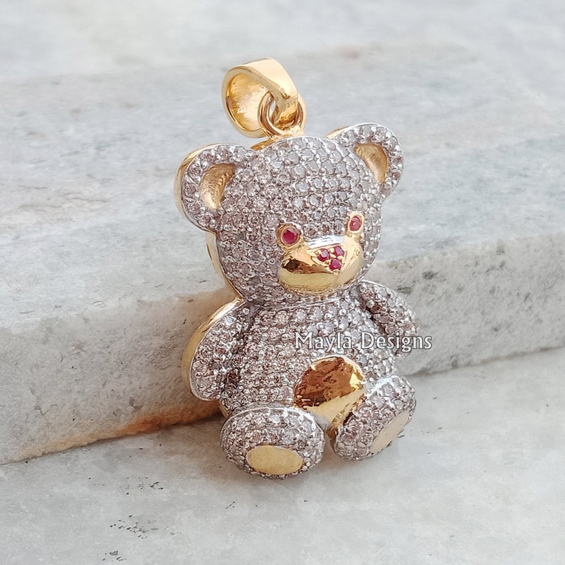 diamond teddy bear purse
