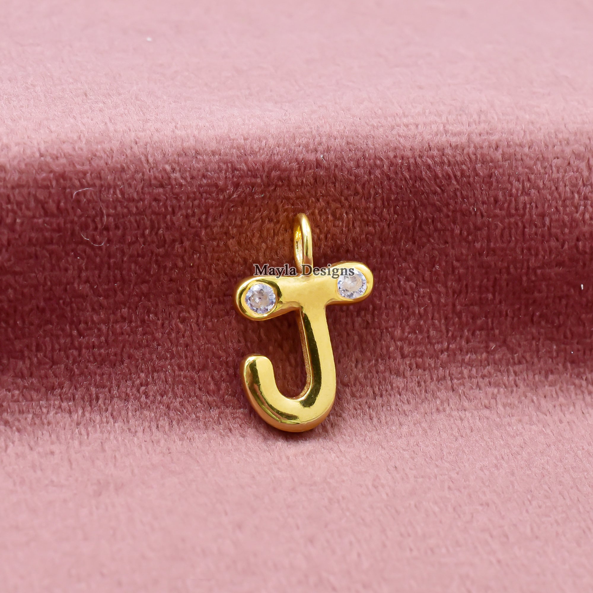 Custom Bubble Letter Charm - Initial R Charm Jewelry for Her | Personalized Design