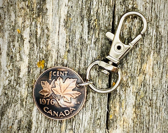 Featured listing image: Canadian penny (1 cent) novelty coin keychain