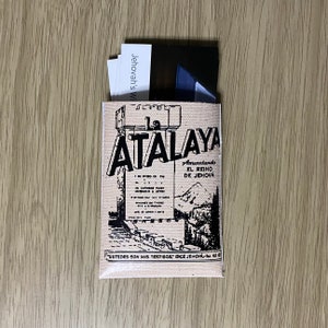Tarjetero JW español vintage “Atalaya”