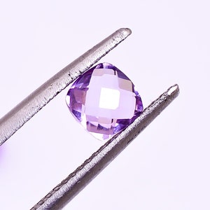 Natural Pink Amethyst Cushion Briolette Cut, Rose De France Loose Gemstone For Jewelry Making, Birthday Gift Calibrated Size 5X5 To 12X12 mm