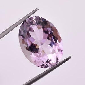 Natural Pink Amethyst Oval Shape Gemstone, Loose Gemstone For Jewelry Making Crystal, Rose De France Brilliant Cut Calibrated Size 20X15 mm