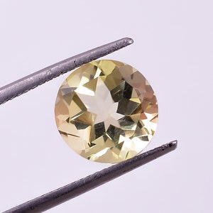 100% Natural Lemon Quartz Round Shape Faceted Cut, Lemon Loose Gemstone For Jewelry Making, Lemon Crystal Calibrated Size 6X6 To 12X12 mm