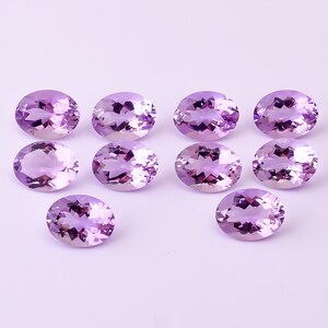 100% Natural Roxo Ametista Rosa De France Formato Oval, Todos os Tamanhos Calibrados Soltos Pedras Preciosas Joias Use Pedras, 7X5 A 16 x 12 mm Presente Único