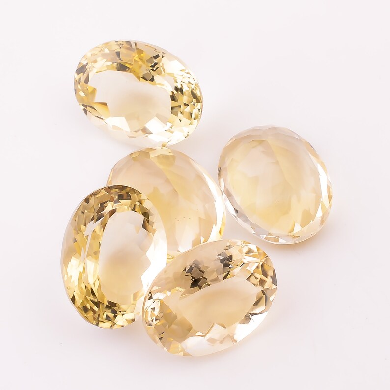 5 PCs Lot AAA Quality 100/% Natural African Citrine Quartz Oval Shape Brilliant Cut Stone Gemstone For Making Jewelry 150 Ct 23X18X13 mm