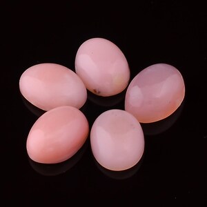 Natürlicher rosa Opal Oval Form Cabochon loser Kristall, rosa Opal Edelstein für die Schmuckherstellung, Geburtstagsgeschenk rosa Opal kalibrierte Größe 14 x 10 mm