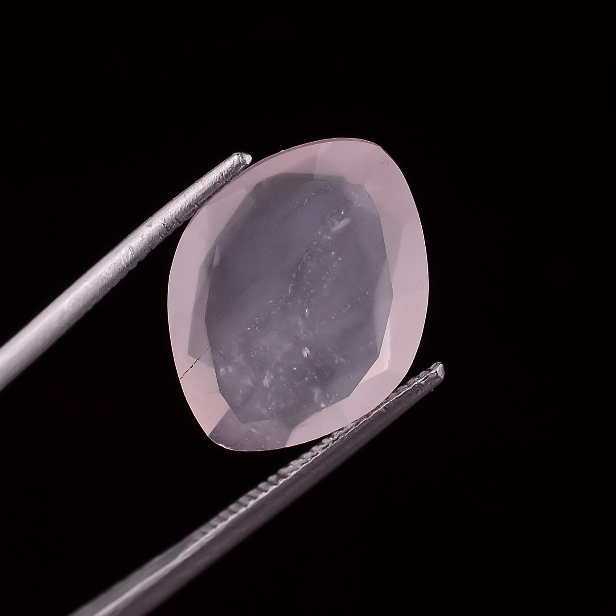 Rose Quartz Cut stone Natural Rose Quartz Fancy Shape Faceted Etsy