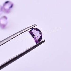 Rose De France D Shape Brilliant Cut, Natural Pink Amethyst Loose Gemstone For Jewelry Making, Wedding Gift Amethyst Calibrated Size 6X4mm