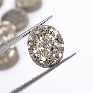 Money Pyrite Oval Shape Gemstone, Golden Pyrite Loose Gemstone For Jewelry Making, Pyrite Oval Calibrated Size 7X5 To 20X15mm, Birthday Gift
