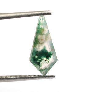 Best Quality Moss Agate Kite Shape, Moss Agate Loose Gemstone For Making Jewelry, Faceted Moss Agate, birthday Gift Calibrated Size 13X6 mm