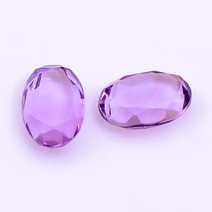 Natural Pink Amethyst Oval Shape Faceted Cut, AAA Rose De France Loose Gemstone For Earrings Making, Calibrated Size 9X6mm Wedding Gift