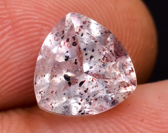 Taille naturelle super brillant de 7 000 milliards de dollars, lépidocrocite cacoxénite injectée de sang, pierre précieuse en vrac pour la fabrication de bijoux, taille calibrée 8 x 8 mm