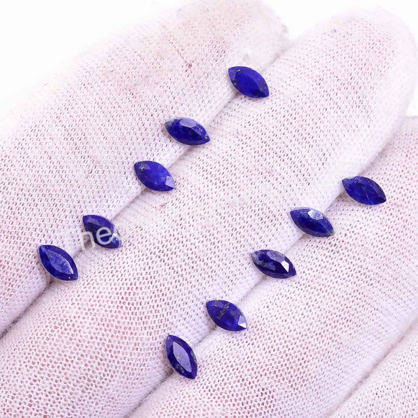 100% Natural Blue Lapis Lazuli Marquise Shape, Loose Gemstone For Jewelry Making, Lapis Faceted Marquise Cut Calibrated Size 4X2--10X5 mm