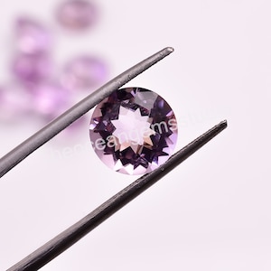 100% Natural Pink Amethyst Round Shape, Rose De France Loose Gemstone For Jewelry Making, Round Brilliant Cut Calibrated Size 10X10 mm
