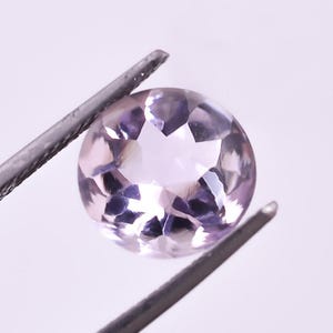 Natural Pink Amethyst Round Buff Polished Gemstone, Loose Gemstone For Making Ring, Rose De France Round Shape Calibrated Size 10X10 mm