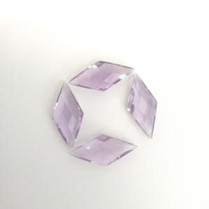 Pink Amethyst Kite Briolette Cut, Rose De France Kite Loose Gemstone For Jewelry Making, Purple Amethyst Quartz Kite Calibrated Size 20X9 mm