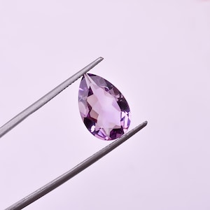 Rose de France Amethyst: Pear Cut Pink Gemstone, 9x6 mm