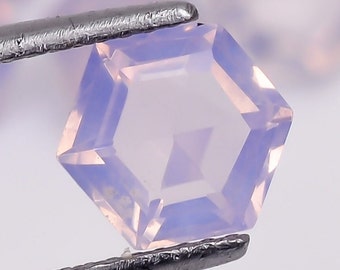 Lavendelkwarts zeshoekig geslepen edelsteen: gekalibreerde sieradensteen (5 x 5 - 8 x 8 mm)