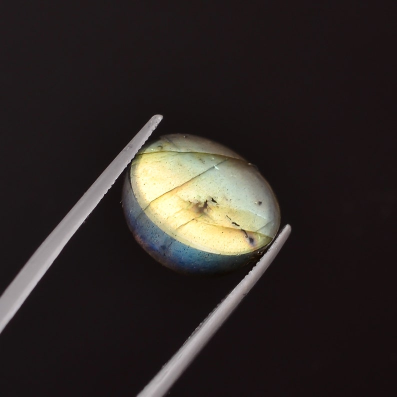 AAA Quality 100/% Natural Labradorite Gemstone Round Shape Cabochon Loose Gemstone For Making Jewelry 15X15X8 mm SJ-401 13.85 Ct