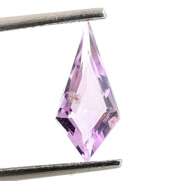 Rose De France Natural Pink Amethyst Kite Shape, Loose Gemstone For Jewelry Making, Amethyst Quartz Kite Faceted Cut Calibrated Size 13X6 mm