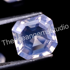 Natural Lavender Quartz Octagon Faceted Cut, Lavender Loose Gemstone For Jewelry Making, Lalic Quartz Asscher Cut Calibrated Size 10X10 mm