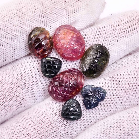 Lot De 10 Pierres Précieuses En Aragonite Naturelle - Cabochons 16-25 Mm - 189,2 Ct