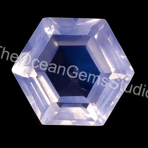 Natural Lavender Quartz Hexagon Shape Brilliant Cut, Lilac Lavender Loose Gemstone For Jewelry Making, Purple Lavender Calibrated Size 9X9mm
